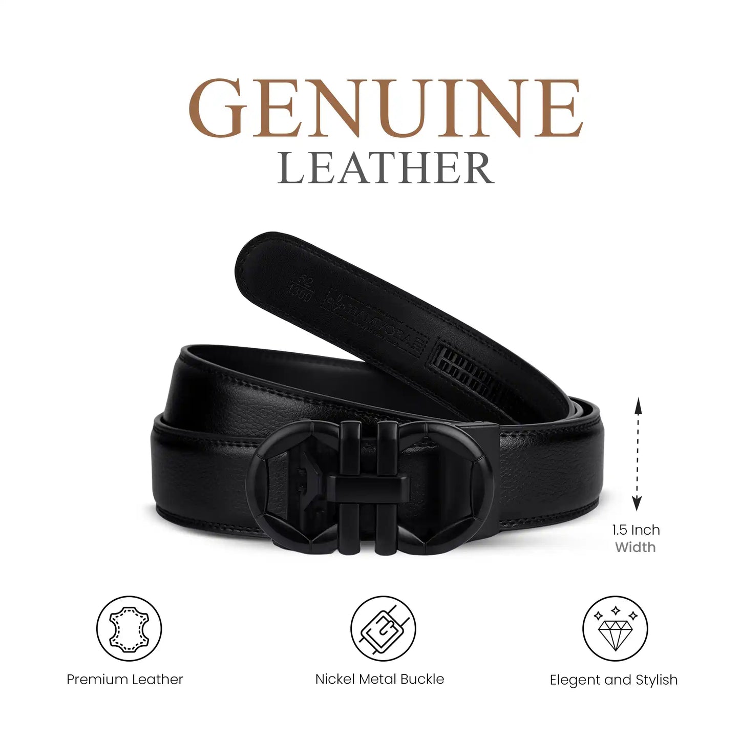 Men's Ratchet Belt No Holes | Automatic Leather Belt – Hamvora
