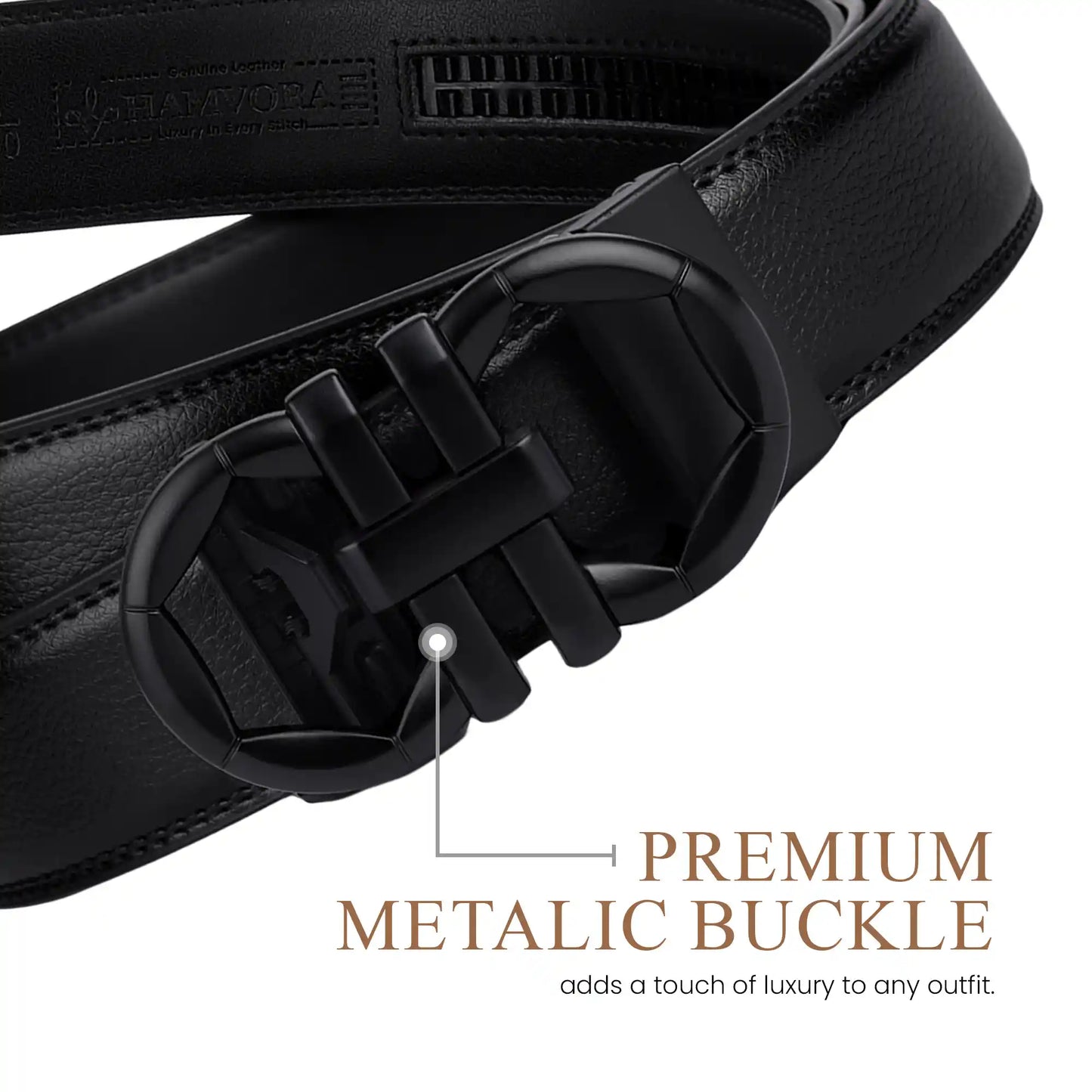 Men's Ratchet Belt No Holes | Automatic Leather Belt – Hamvora